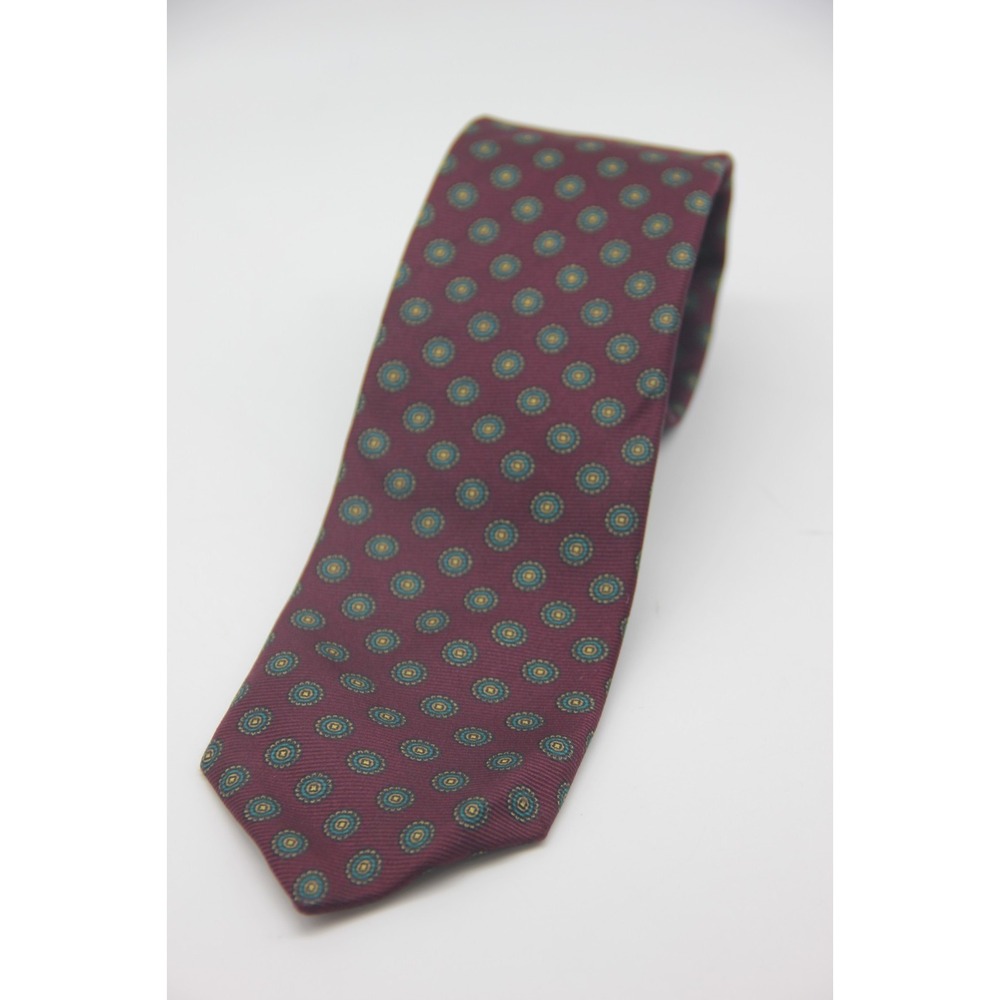 Vintage Burberrys London NY Paris Classic Silk Luxury Geometric Tie Old Money
